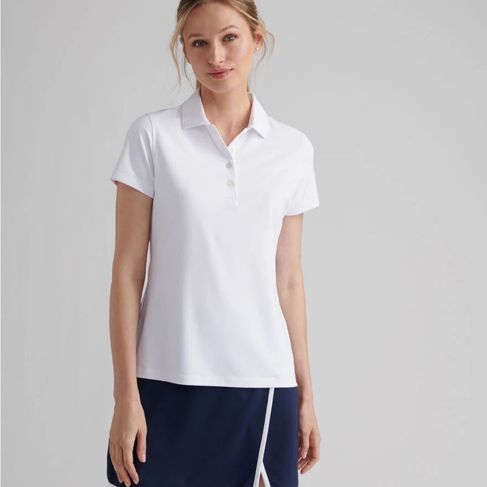 Peter Millar Classic White Polo Shirt for Women